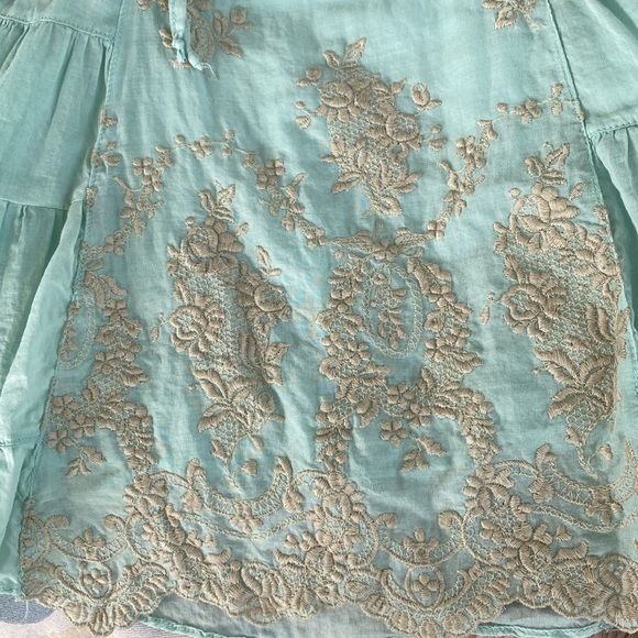 Dew Drops Couture water green  girls dress - Picture 2 of 5